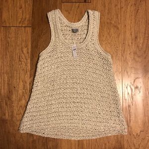 Aerie light tan knit top new with tags